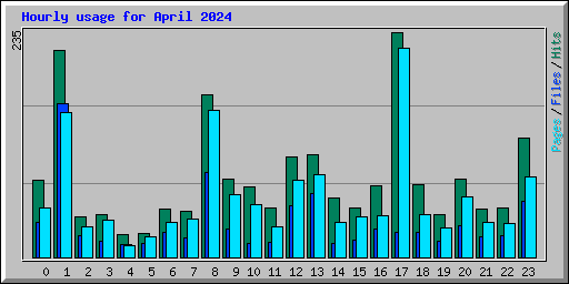 Hourly usage for April 2024