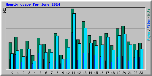 Hourly usage for June 2024